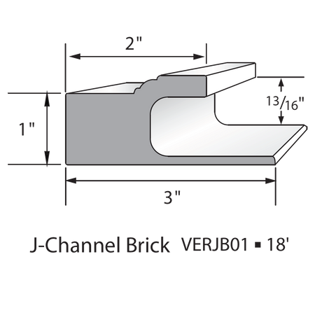 Versatex J-Channel Brick