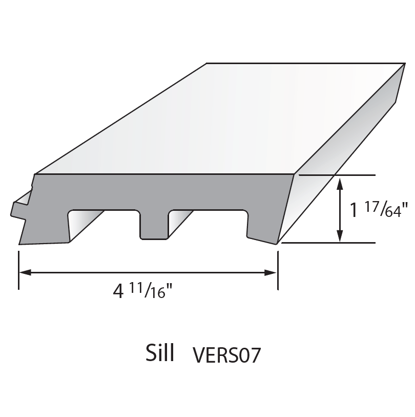 Versatex Sill-1-1/4in-4-3/4in-16ft