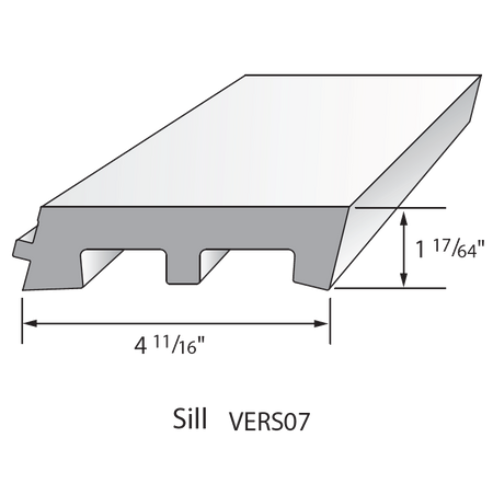 Versatex Sill-1-1/4in-4-3/4in-16ft