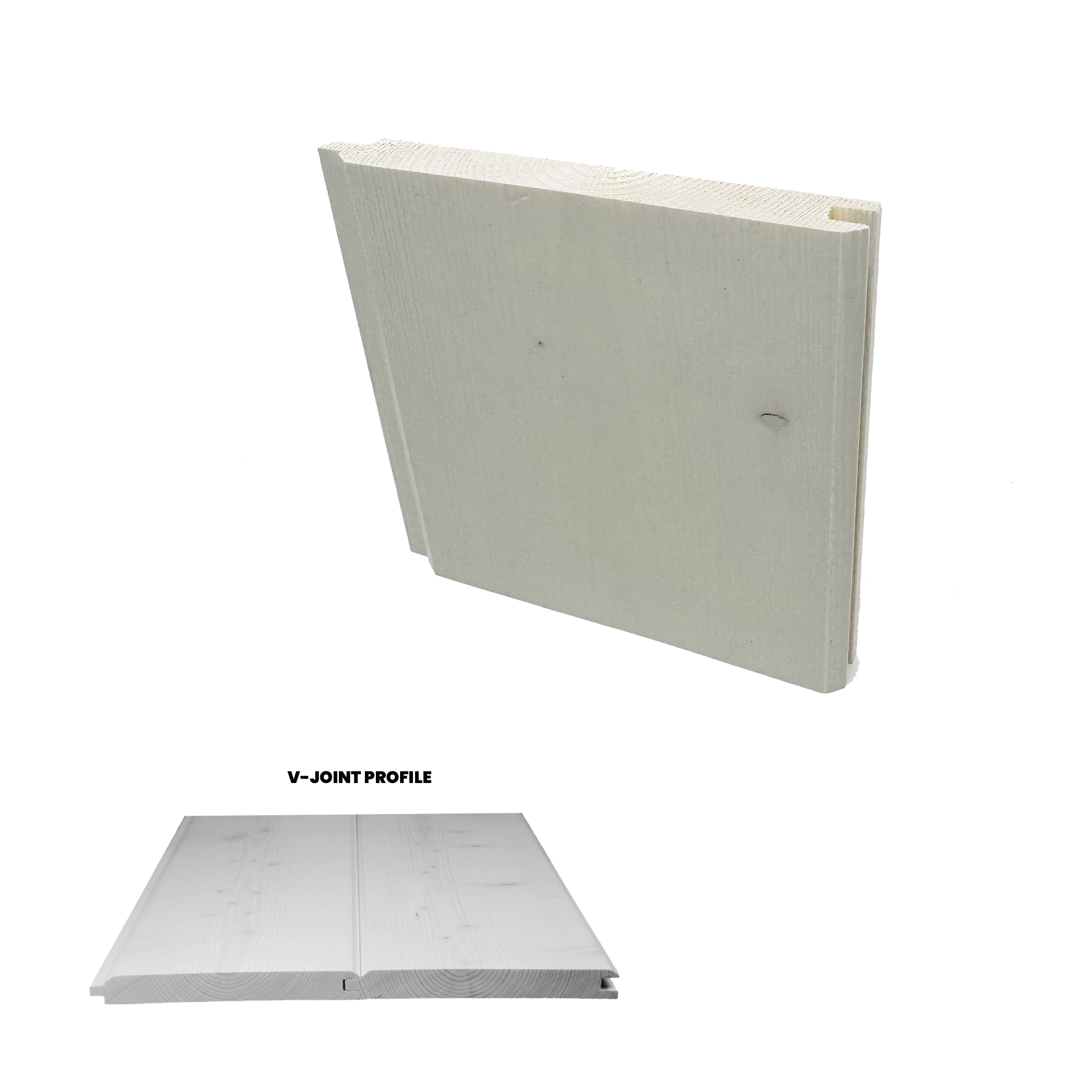 Ready Pine 1x6 V-Joint Seagull Grey 4 inch Sample-Default Title