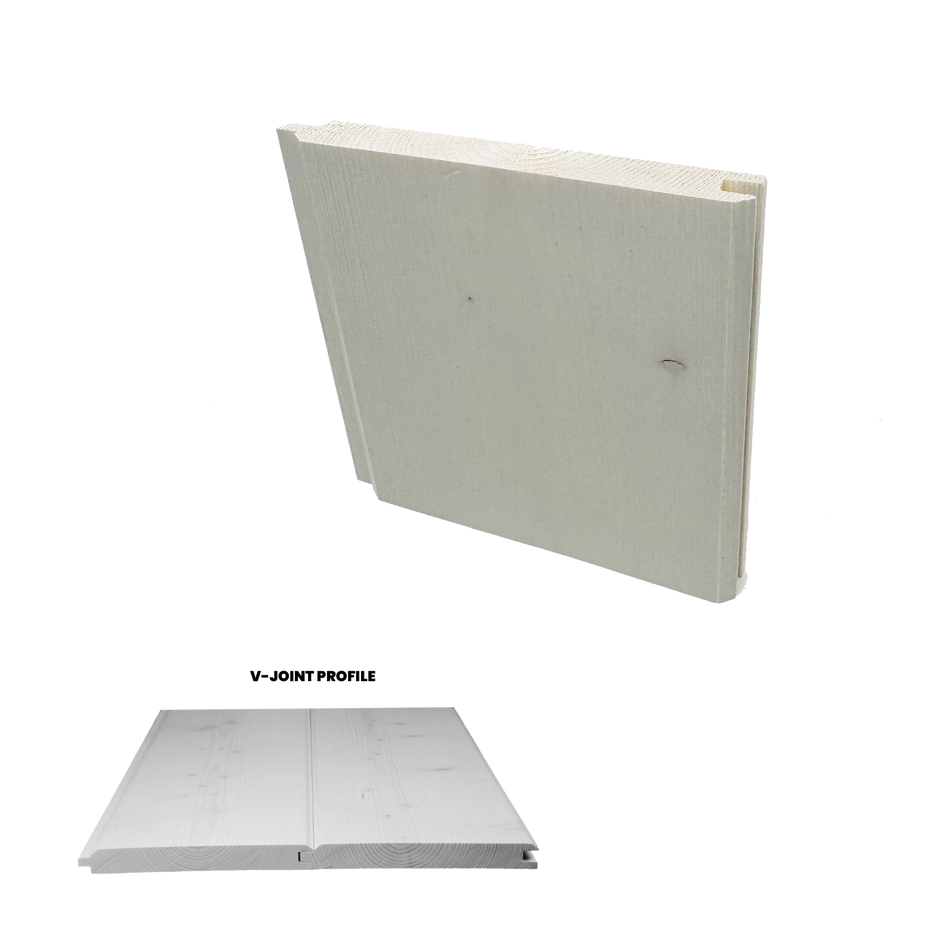 Ready Pine 1x6 V-Joint Seagull Grey 4 inch Sample-Default Title