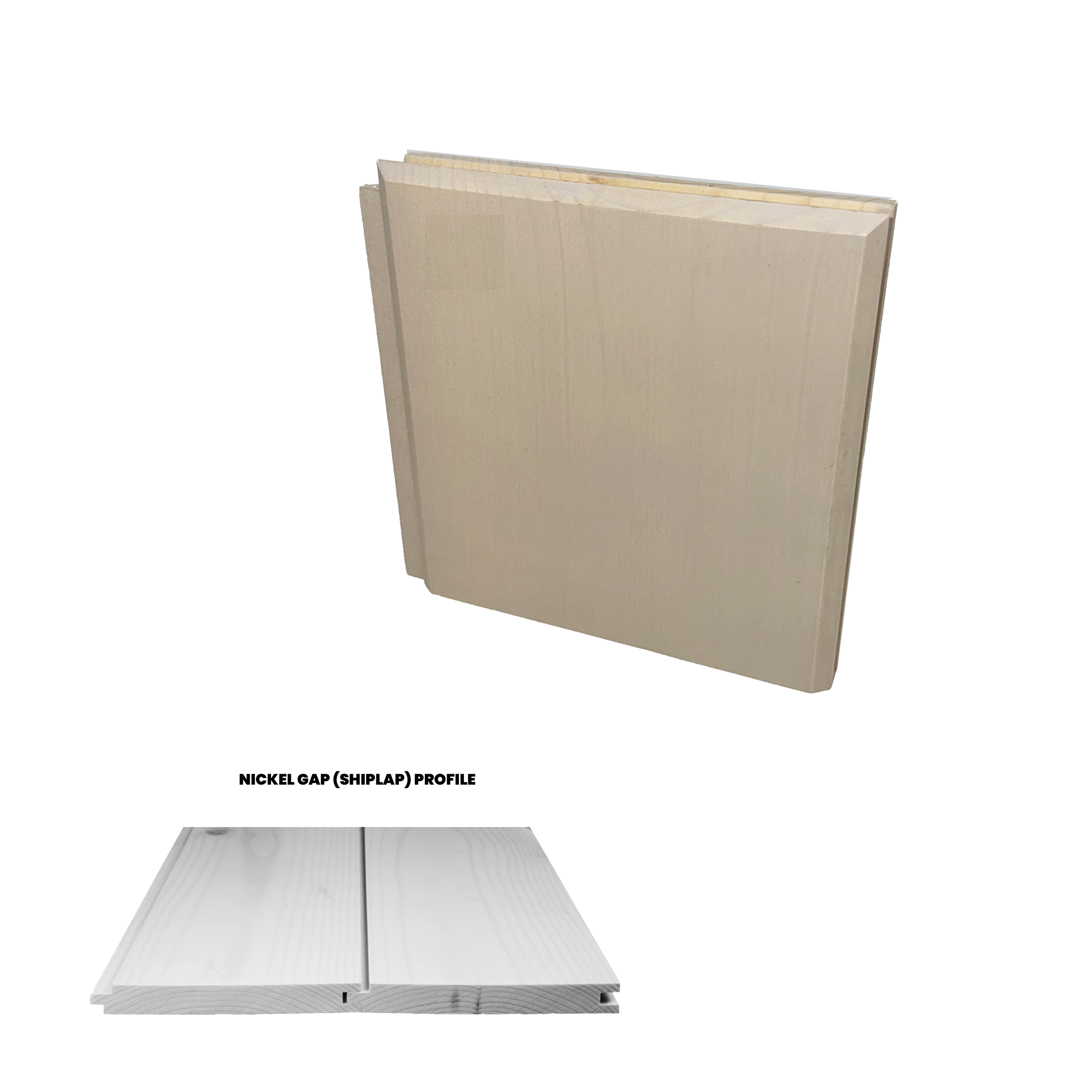Ready Pine 1x6 Nickel Gap Beige Grey 4 inch Sample-Default Title