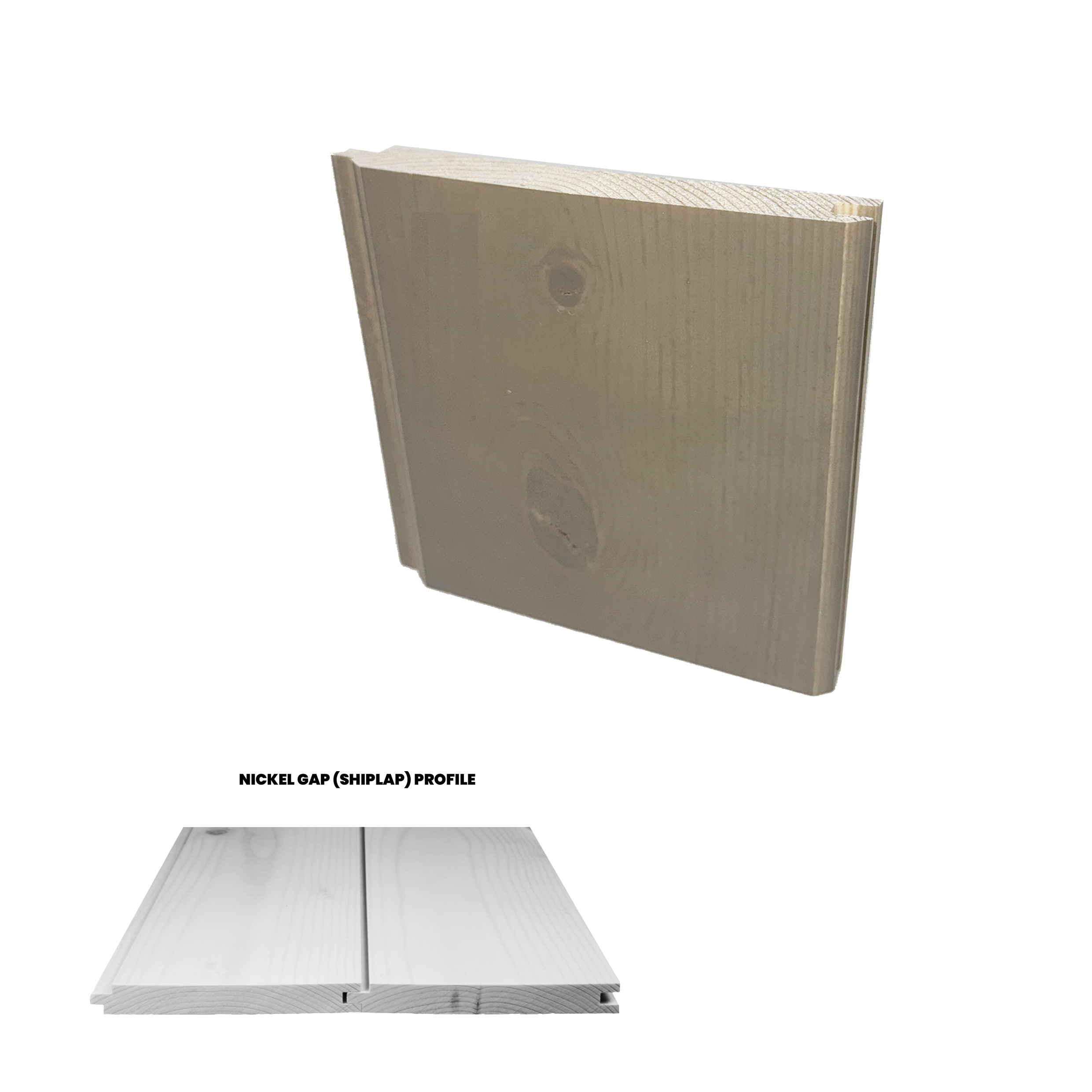 Ready Pine 1x6 Nickel Gap Bennington Grey 4 inch Sample-Default Title