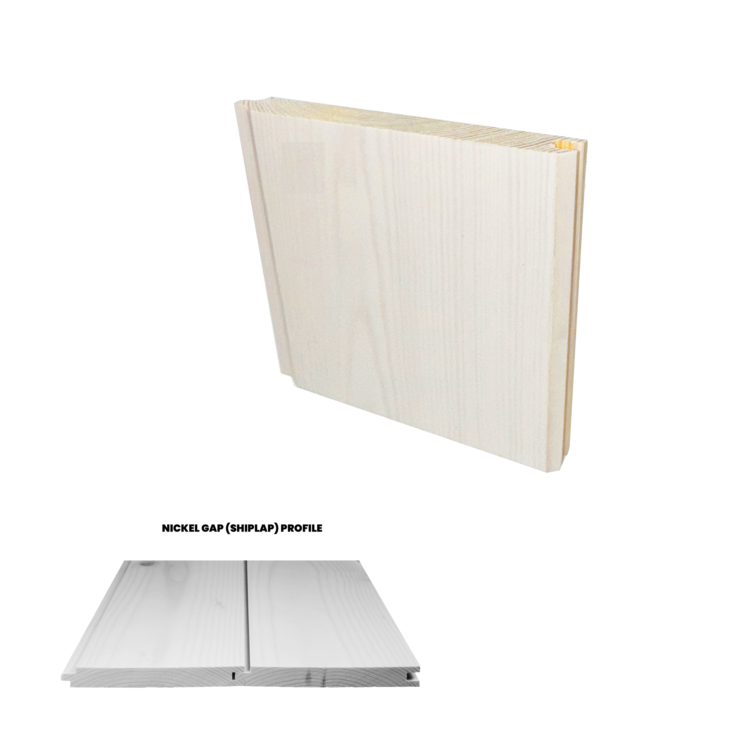 Ready Pine 1x6 Nickel Gap Pickled Pine 4 inch Sample-Default Title