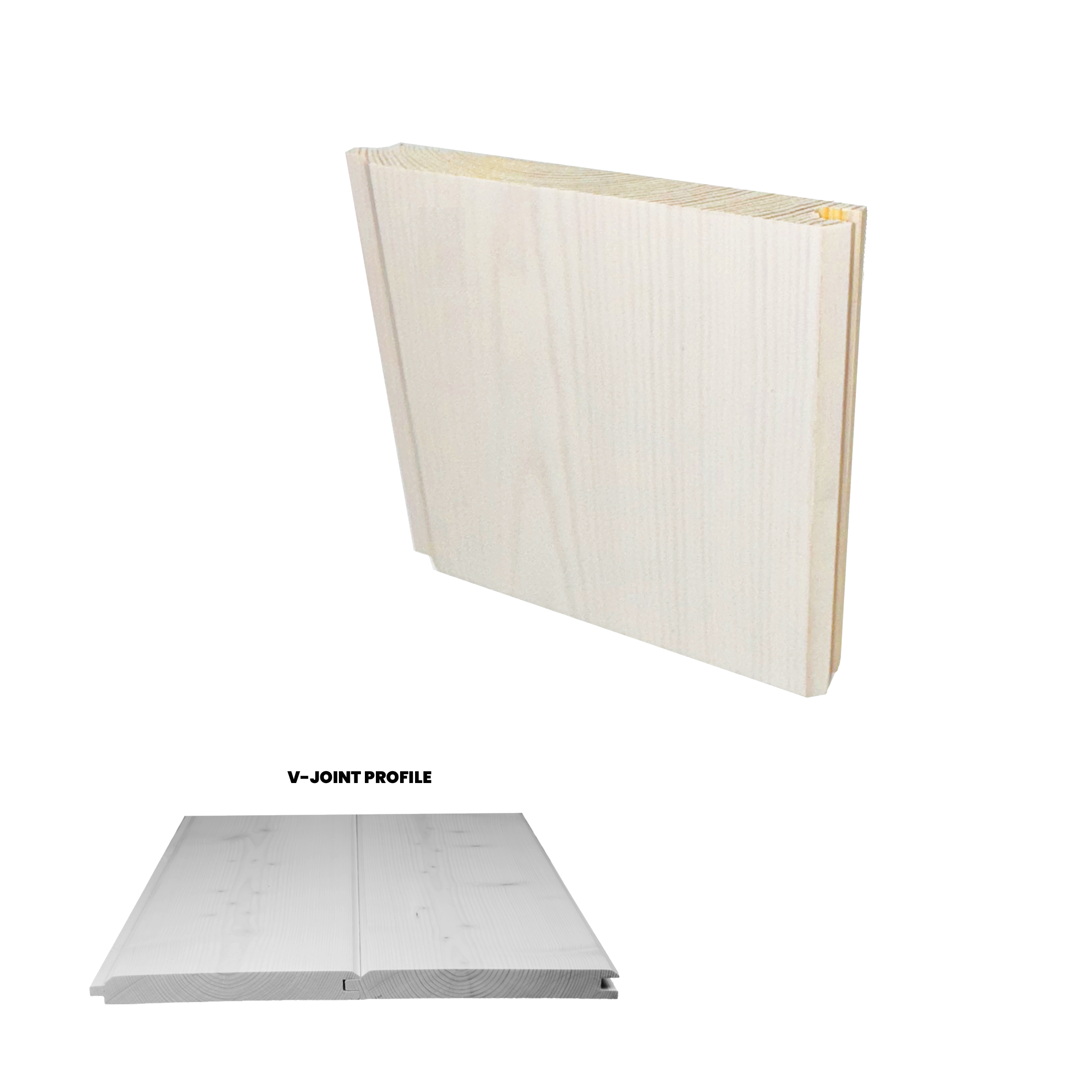 Ready Pine 1x6 V-Joint Pickled Pine 4 inch Sample-Default Title