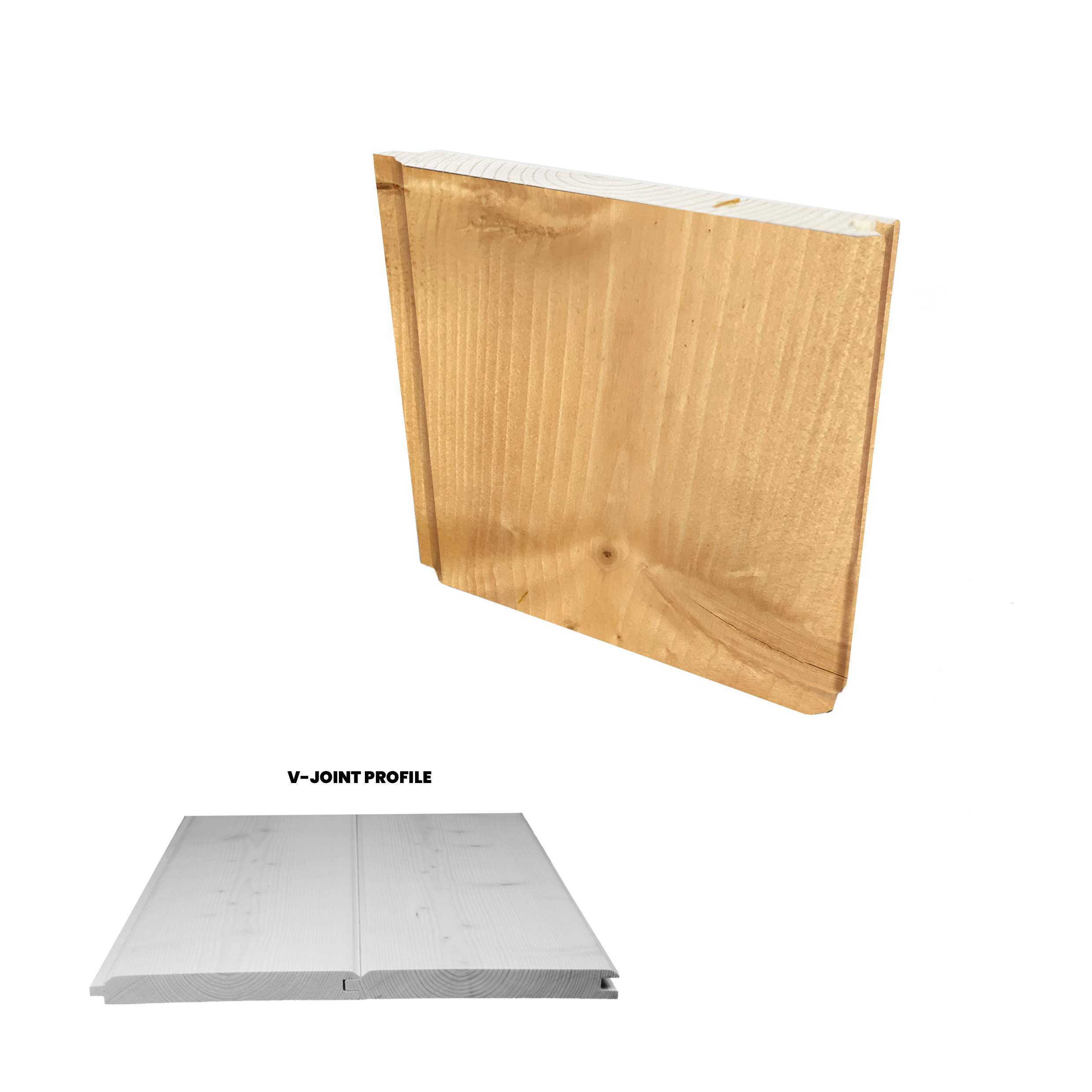 Ready Pine 1x6 V-Joint Golden Pecan 4 inch Sample-Default Title