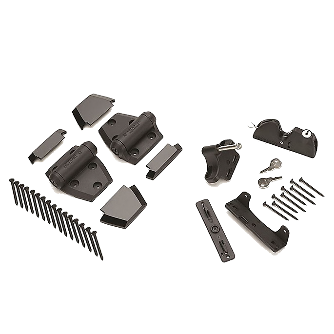 TREX Aluminum Gate Hardware - Hasp & Hinges-Default Title