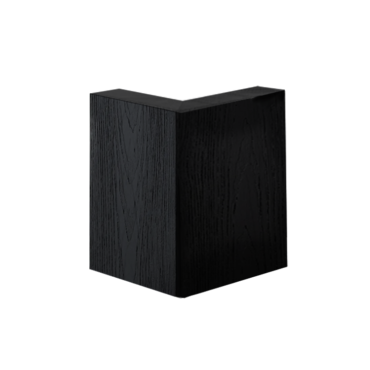 Maibec CanExel 1-piece Solid Wood corners by UltraLight-Black (CanExel)-5/4in-6in