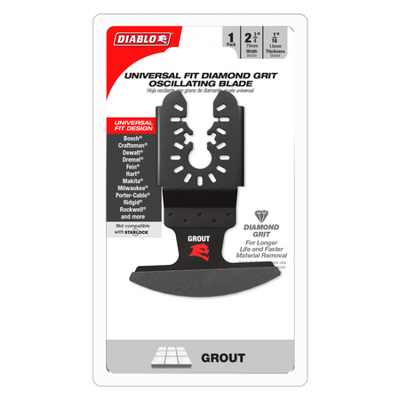 Diablo Universal Fit Diamond Grit Oscillating Blade for Grout