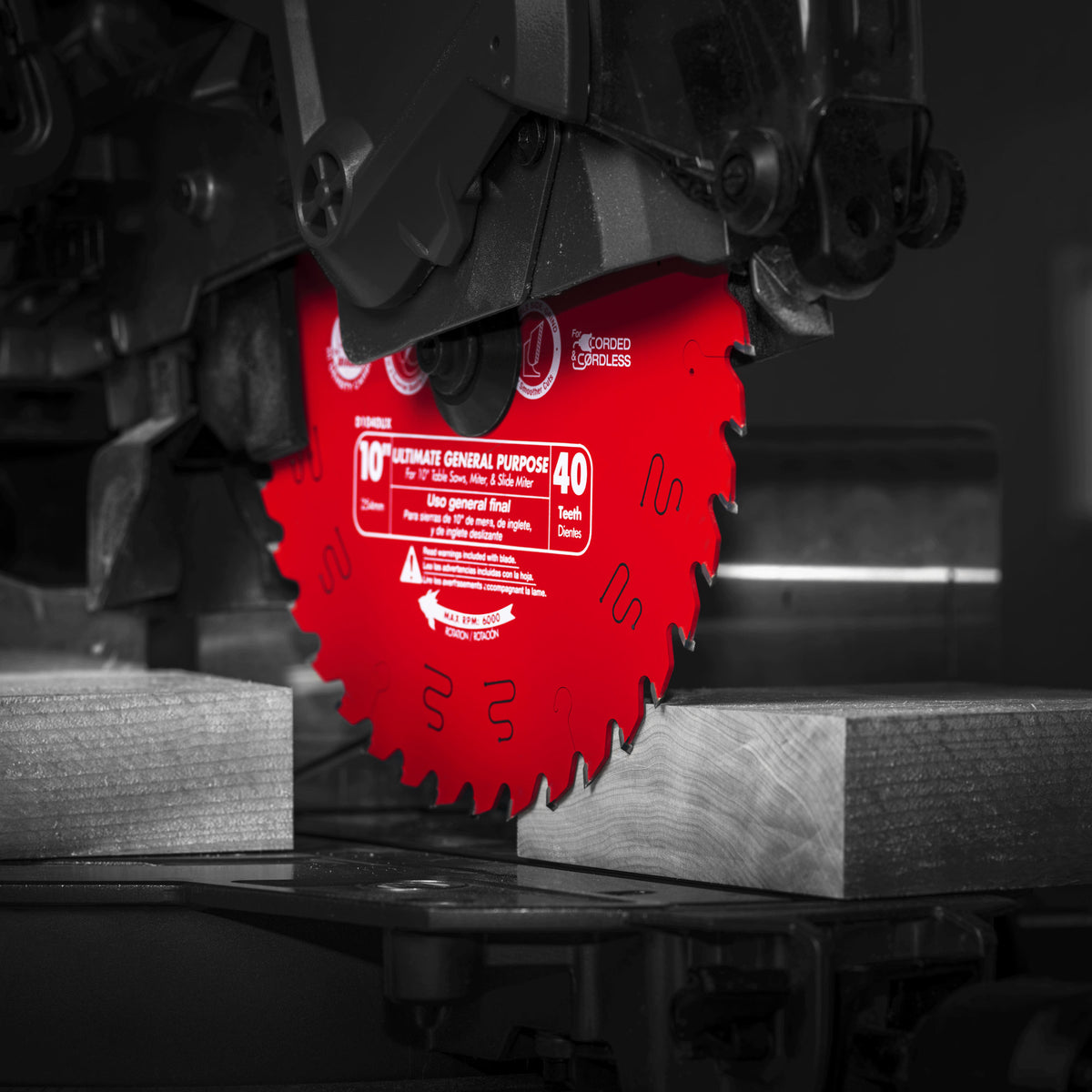 Diablo 10in x 40-Teeth Wood Demon Ultimate General Purpose Carbide Saw Blade for Wood