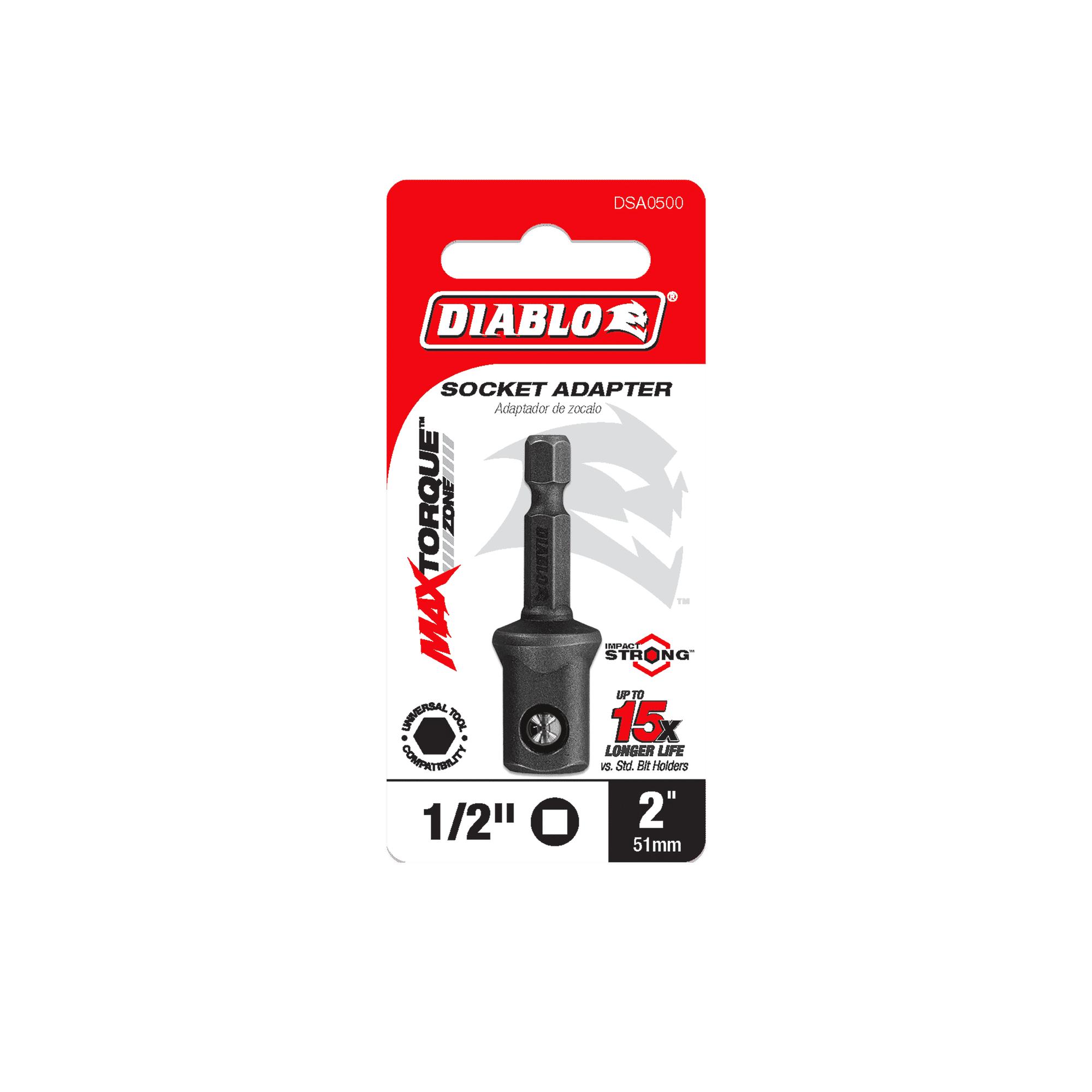 Diablo  Hex to Square Socket Adapters