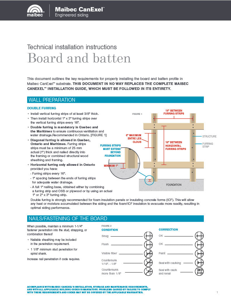 Maibec CanExel Board & Batten Installation Guide-PDF