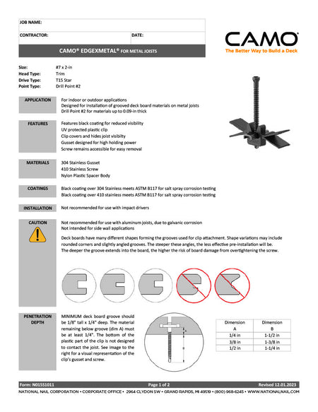CAMO EDGEXMETAL Clip-PDF