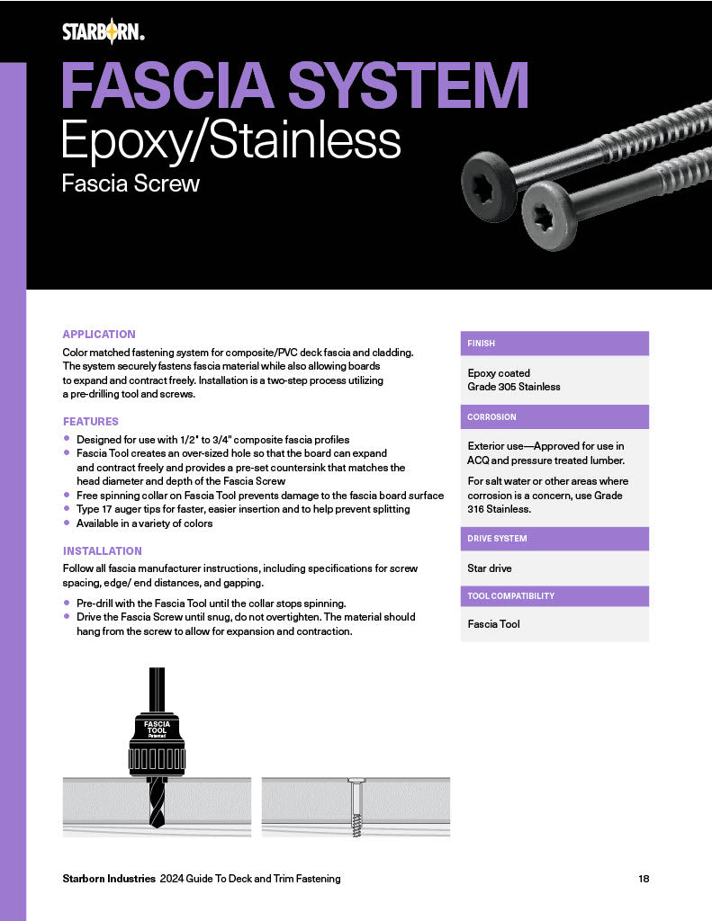 Starborn Fascia System Epoxy/Stainless-PDF