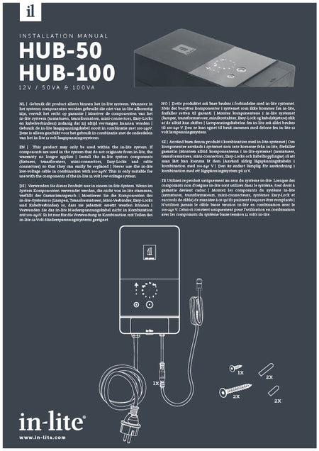 in-lite HUB-100 Installation Manual-PDF