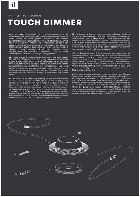 in-lite Touch Dimmer Installation Manual-PDF