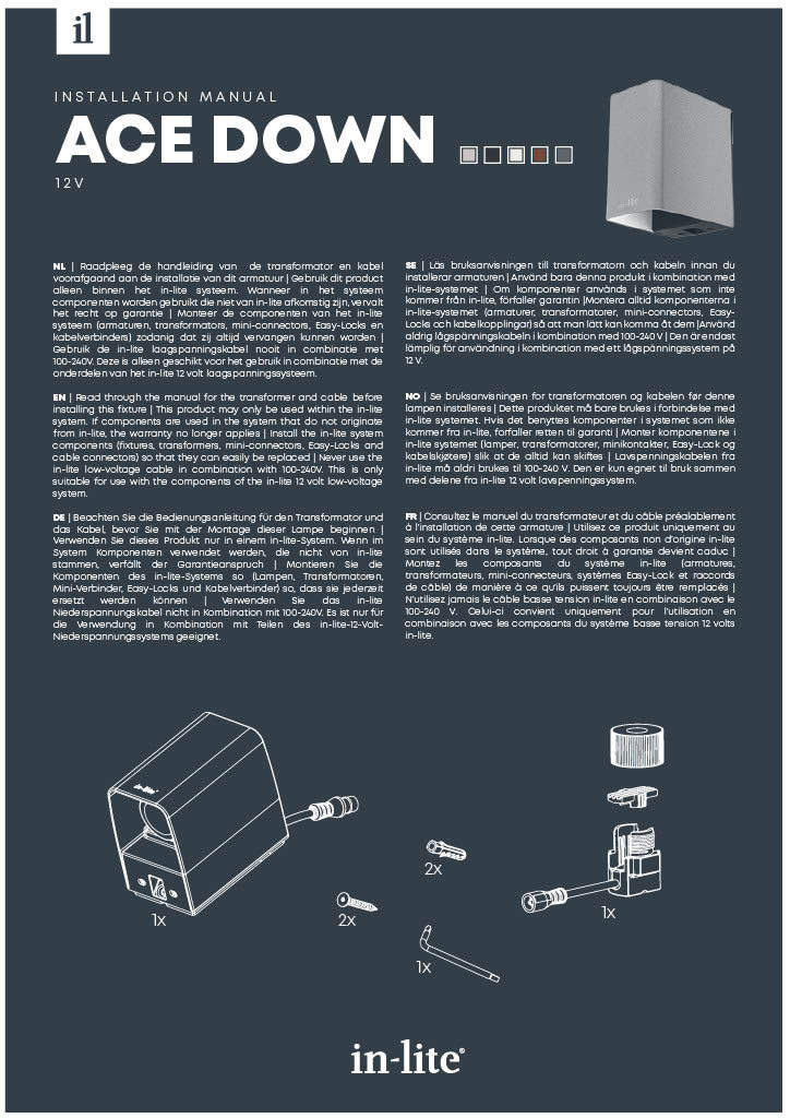 in-lite Ace Down Installation Manual-PDF