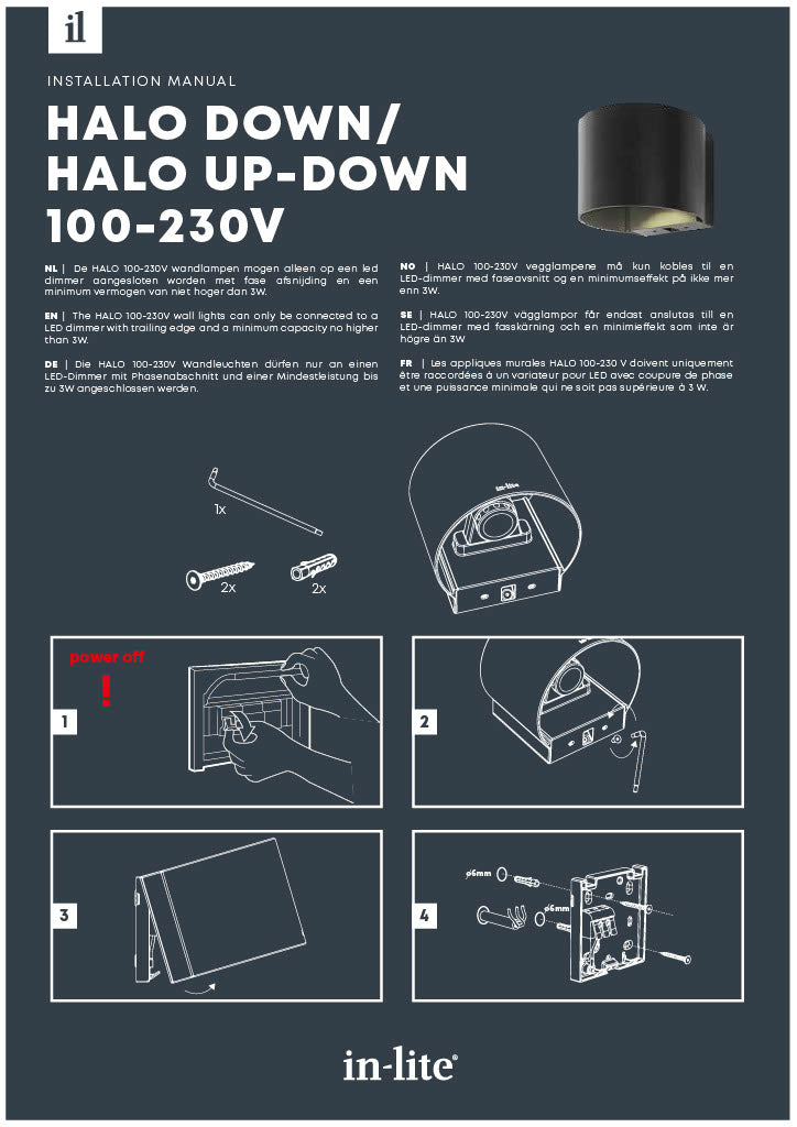 in-lite Halo 100-230V Installation Manual-PDF