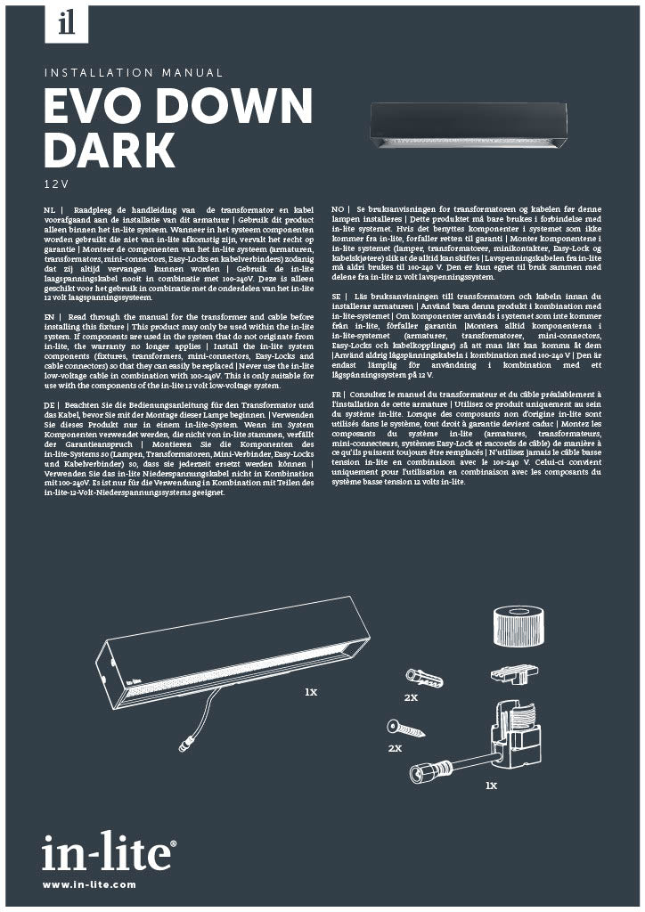in-lite Evo Down Installation Manual-PDF