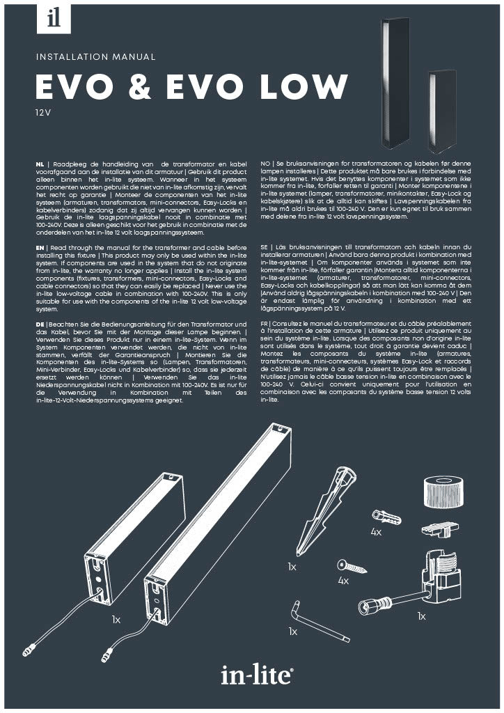 in-lite Evo & Evo Low Installation Manual-PDF