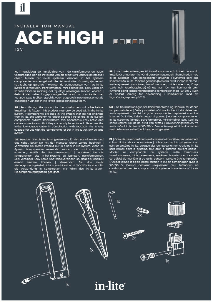 in-lite Ace High Installation Manual-PDF