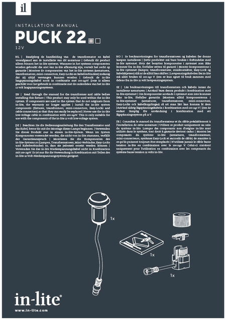 in-lite Puck 22 Installation Manual-PDF