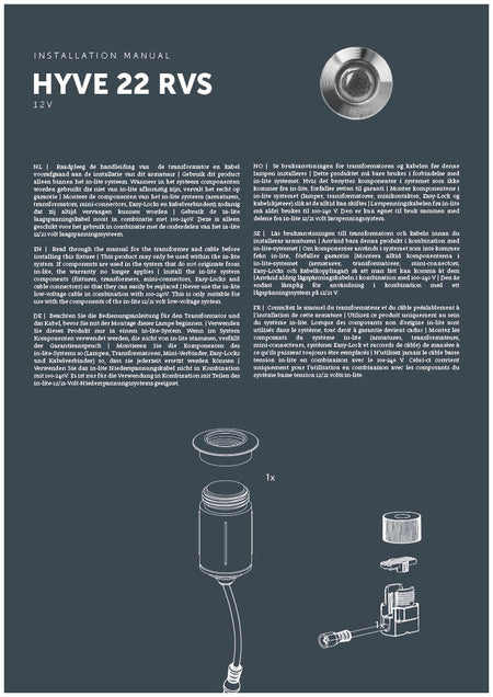 in-lite Hyve 22 RVS Installation Manual-PDF
