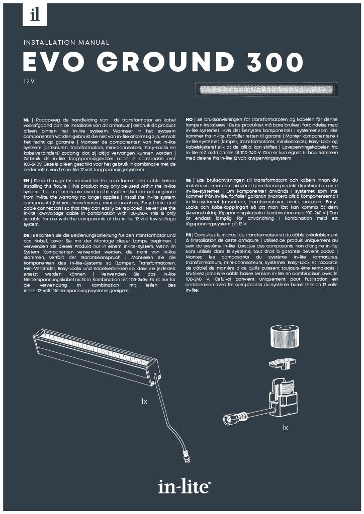 in-lite Evo Ground 300 Installation Manual-PDF