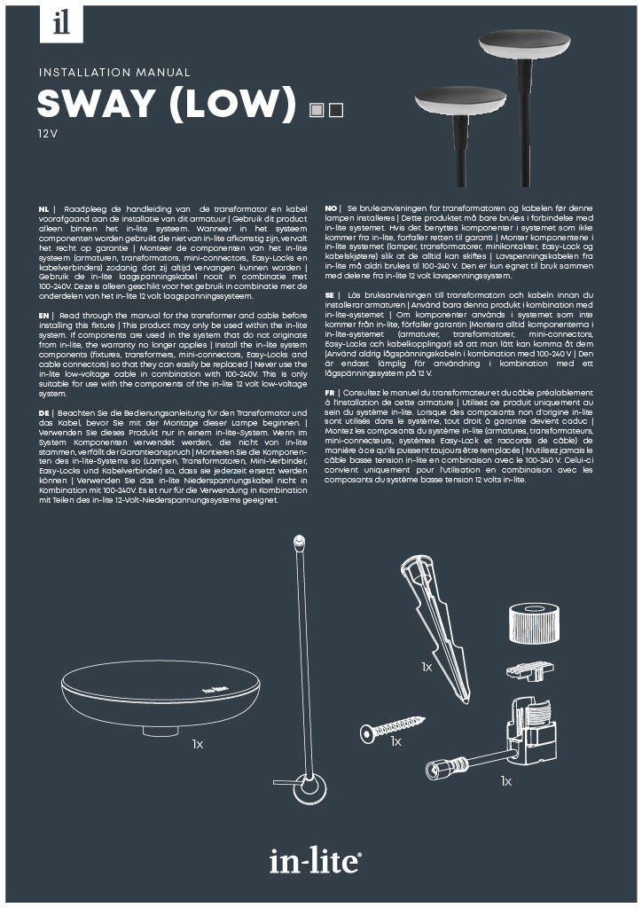 in-lite Sway Low Installation Manual-PDF