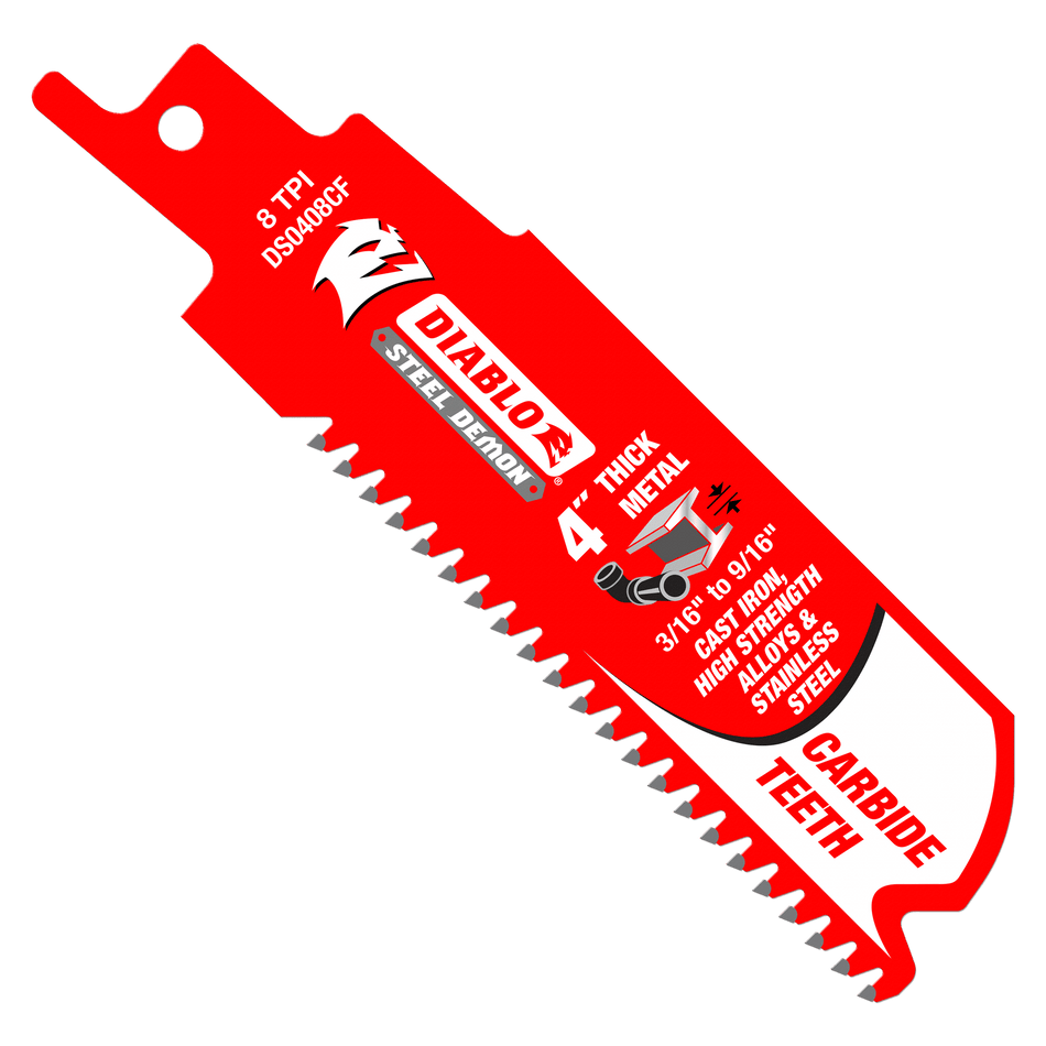 Diablo Steel Demon™ Carbide Teeth Reciprocating Saw Blade for Thick Metal