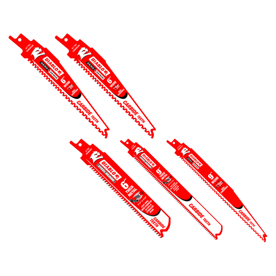 Diablo Reciprocating Saw Blade Set