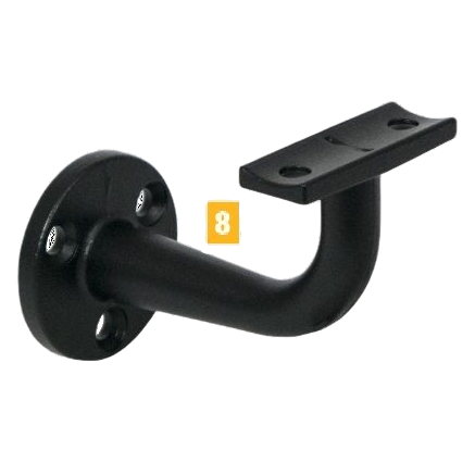 Fortress Round ADA Handrail Bracket (Bag of 2)