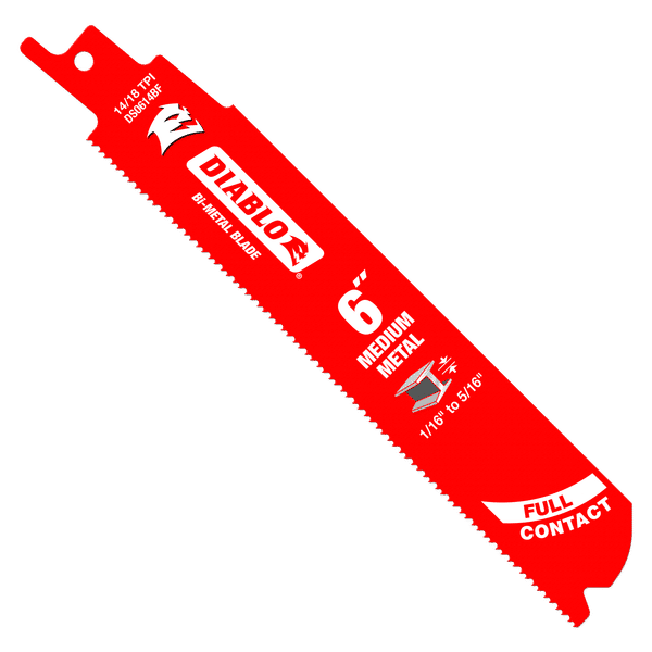Diablo Bi-Metal Reciprocating Saw Blade for Medium Metal Cutting