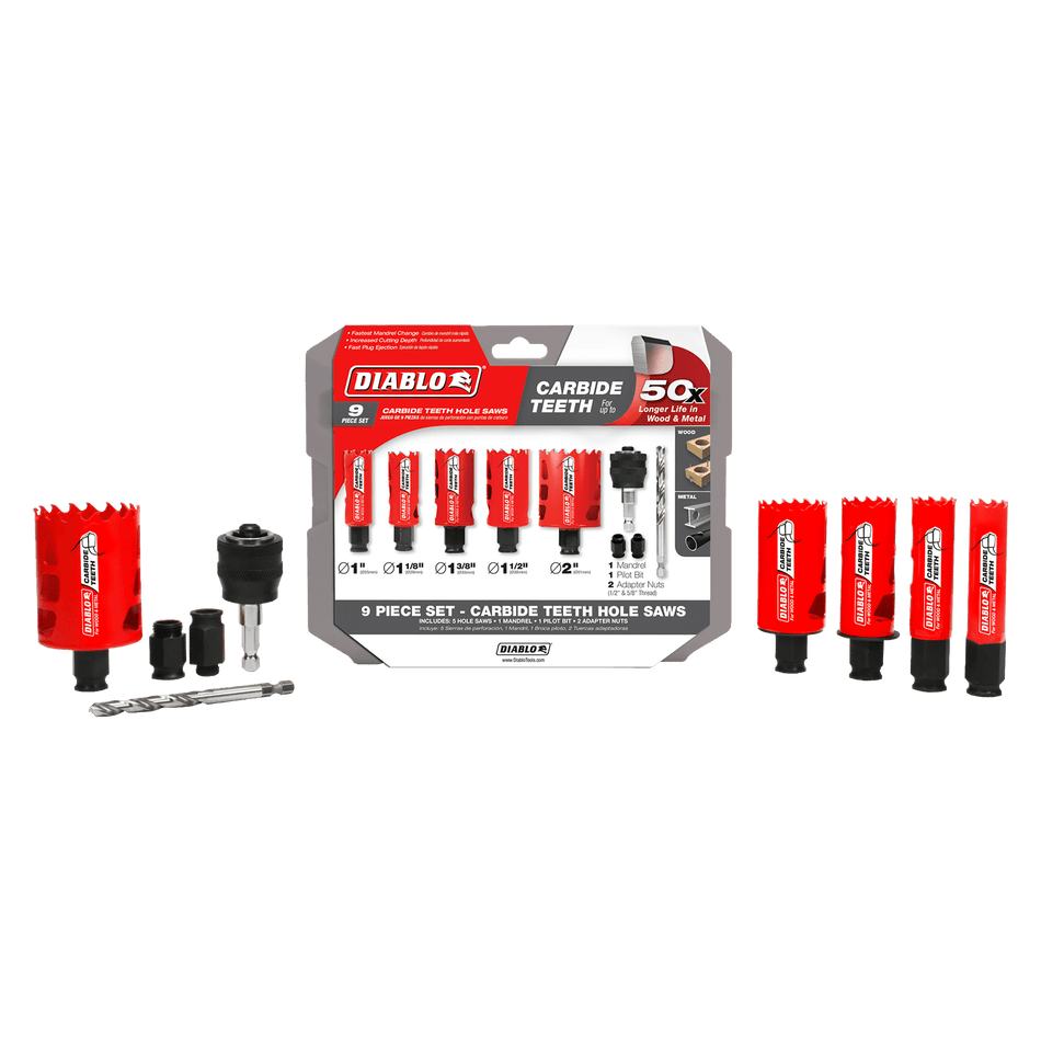 Diablo General Purpose Carbide Teeth Hole Saw Set