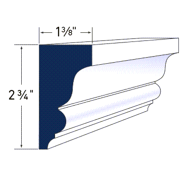 Azek Exterior Imperial Rake Crown-16'