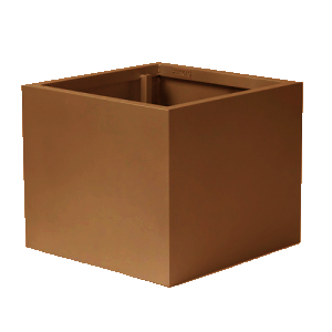 Bison Terracopper Powder Coat Aluminum Cube | CUBE-PC-TERRACOPPER-23.875in-23.875”-20in