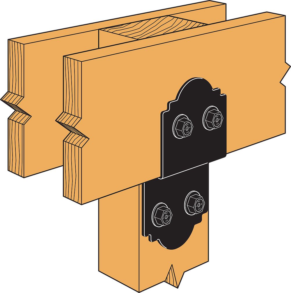 9-3/4" / ZMAX® - 9-1/2 - 10" Simpson Strong-Tie APDJT Deck Joist Tie