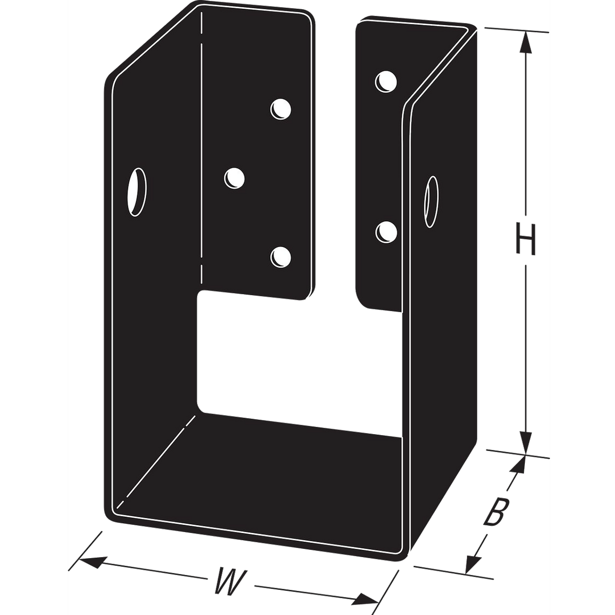 Simpson Strong-Tie APHH Concealed-Flange Heavy Joist Hanger