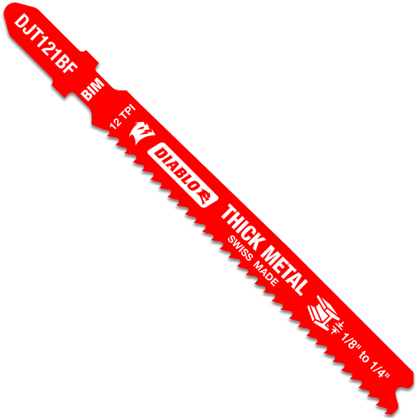 Diablo 3-3/8" 12TPI Bi-Metal Jig Saw Blades for Thick Metal