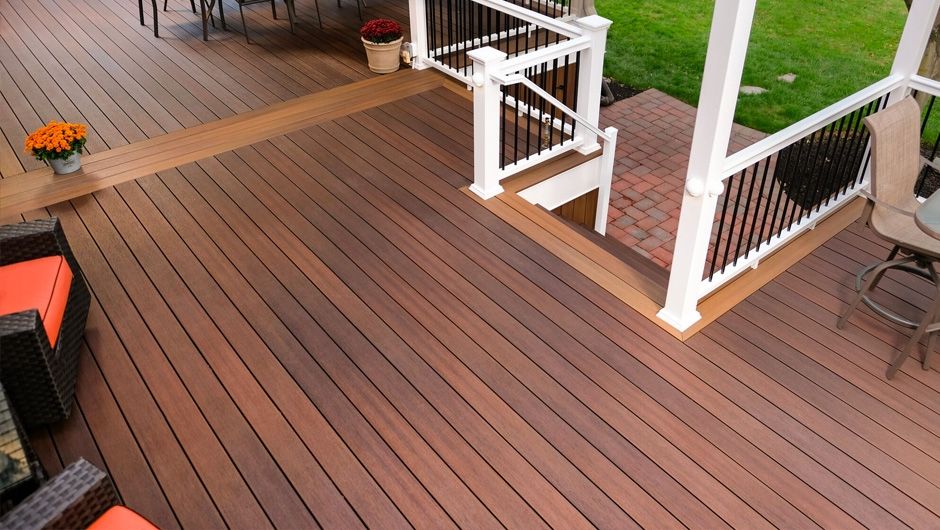 Fiberon Burnt Umber-Grooved-16'
