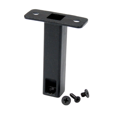 Fortress AL13 I-support for PV Glass Balusters-Black Sand