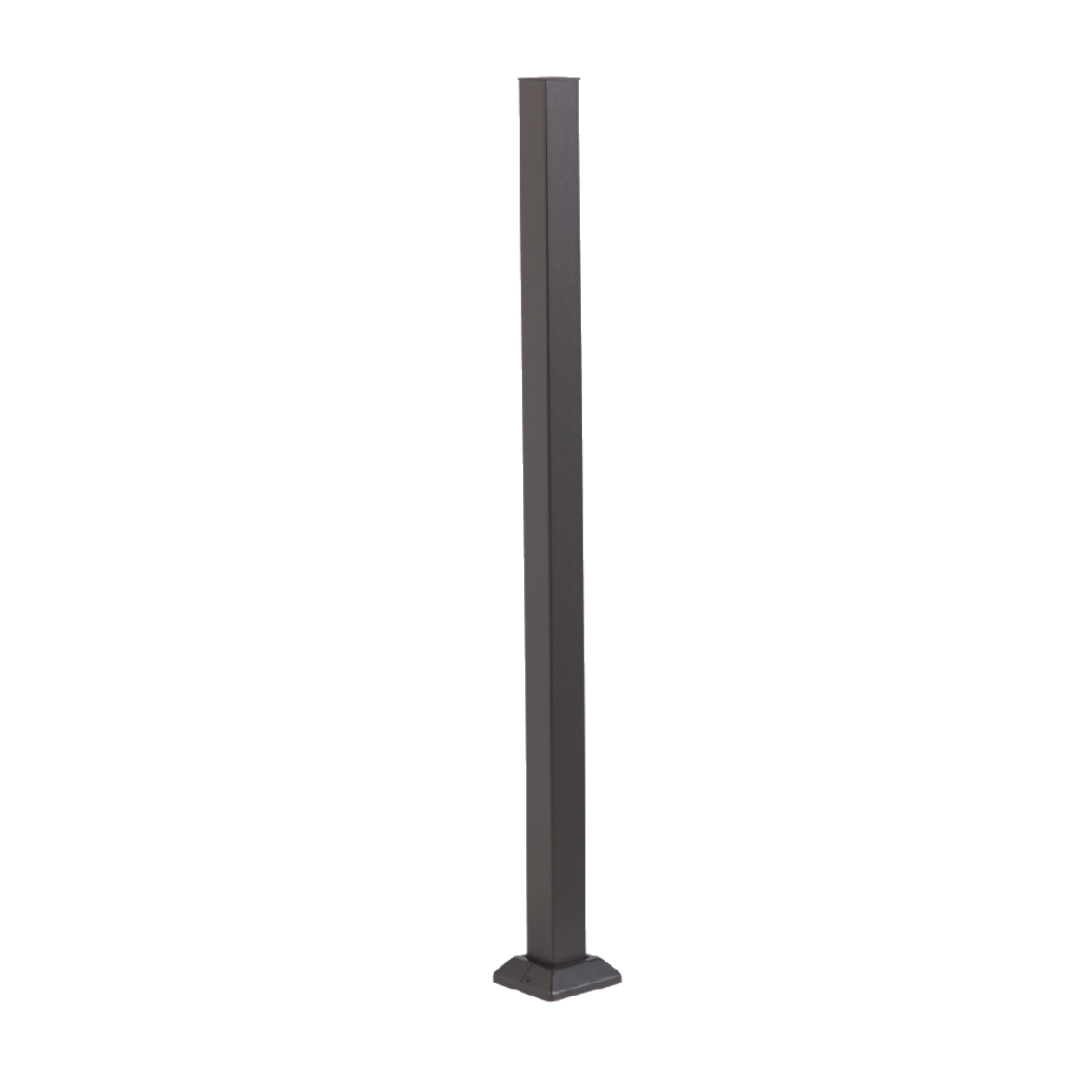 Fortress FE26 3X3 Post With Base Cover-Black Sand-45-1/2in-Blank Post