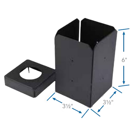 Fortress Evolution Post to Pier bracket-3.5inx3.5in