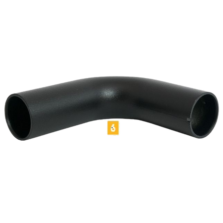 Fortress Round ADA Handrail Return 90 Degree-Black Sand