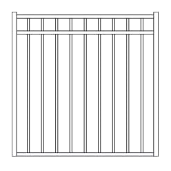 Fortress VERSAI 3-Rail FT/FB Steel Gates