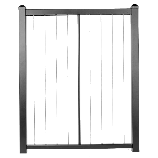 Fortress FE26 Vertical Cable Rail Gate-Black Sand-40