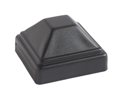 Fortress Pressed Dome Post Cap-Black Sand-3x3