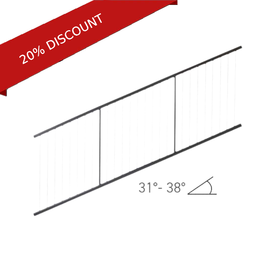 Fortress FE26 Vertical Cable Rail 34" Stair Panel