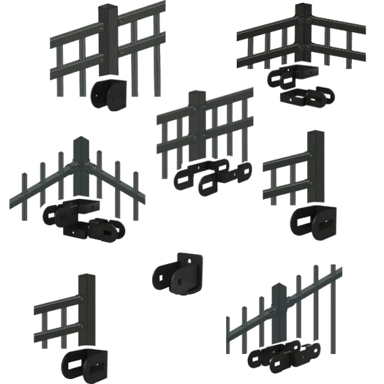 Fortress VERSAI Brackets-Gloss Black-EX-104