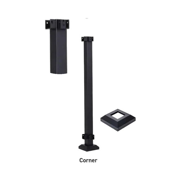 Fortress AL13 Home 2inx2in Posts-Black Sand-42in-Blank Post